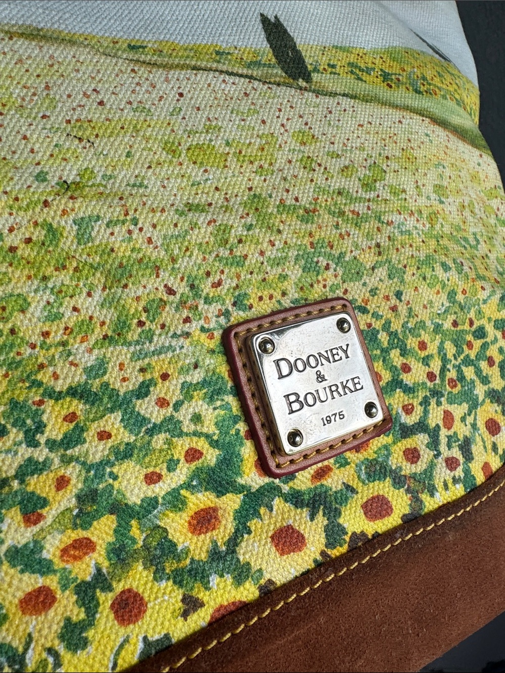 Dooney & Bourke 🌻 fields canvas suede bottom tote - Picture 6 of 15